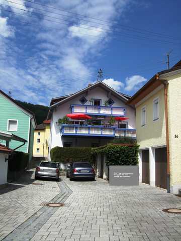 Unser Haus von der Donauseite