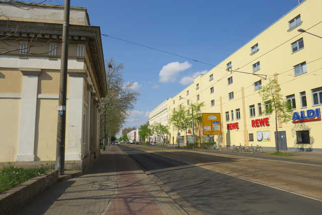 Blick auf die Kavalierstraße stadteinwärts