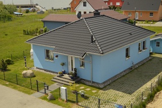 Ferienhaus Das blaue Haus am Peenestrom/BLAS Haus von oben