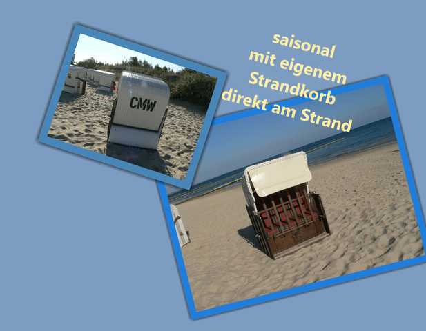 Zempin Ostseepark WE 14 **Insel Usedom**150m zum Strand** saisonal mit Strandkorb direkt am Strand