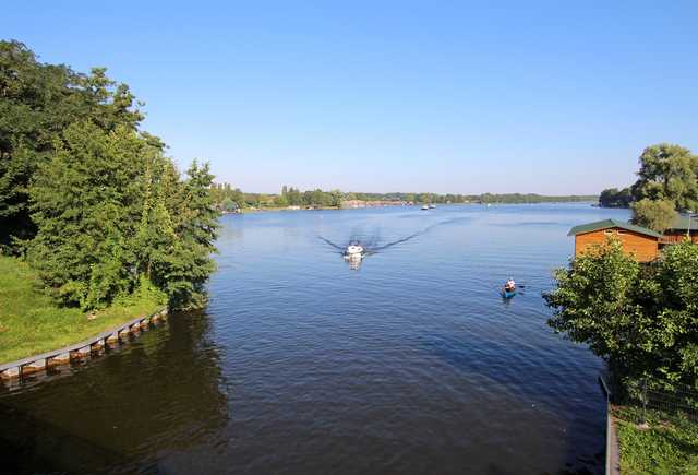 Übergang des Mirower See in den Havelkanal