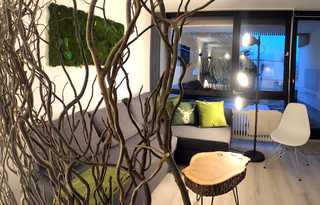 Ferienapartment Studio16 in Schliersee mit Bergblick Naturnah gestalteter Wohnbereich