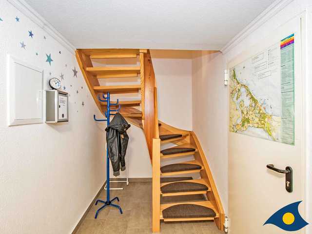 Treppe zu den Schlafzimmern