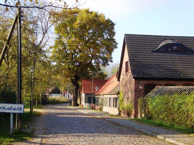 Dorfstraße in Morgenitz