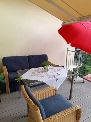 Balkon Ferienwohnung Seejuwel Haus am Kölpinsee