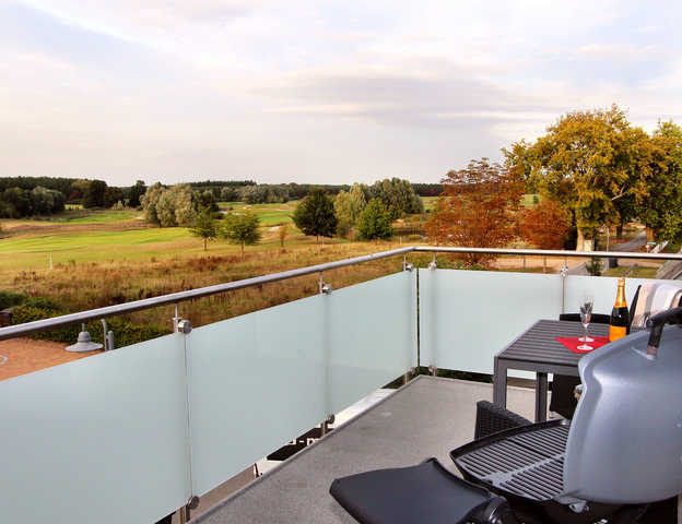 Balkonblick auf den Golfplatz