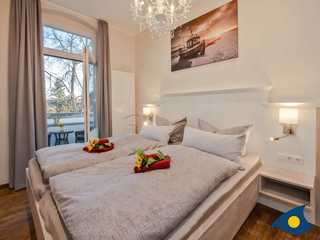 Villa Ute Whg. Franky separates Schlafzimmer mit Doppelbett
