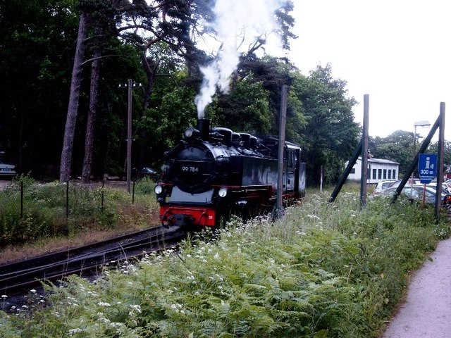 Rasender Roland..Bahnhof von Göhren