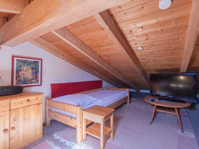 Dachboden mit drei Einzelbetten für die Lütten