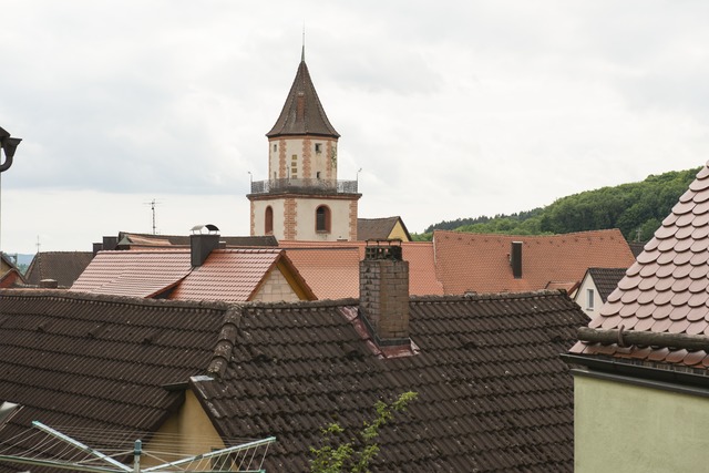 Blick über die Dächer von Gräfenberg