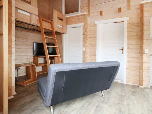 Malmö Blockhaus - Blick auf das Schlafzimmer un...
