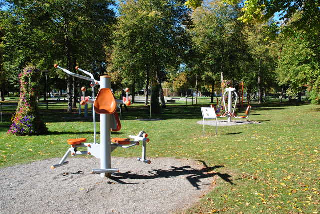 Fitnessgeräte im Kurpark