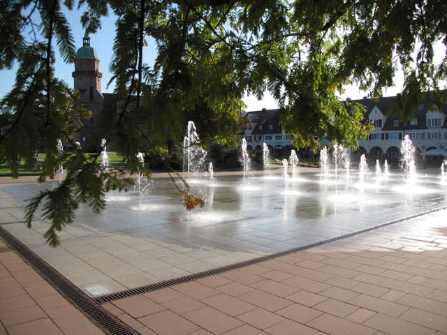 Wasserspiele am Marktplatz Freudenstadt