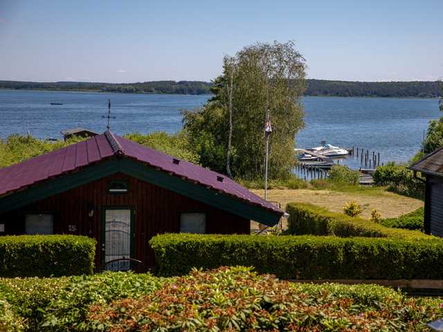 Blick vom Ferienhaus Anja auf den Plauer See