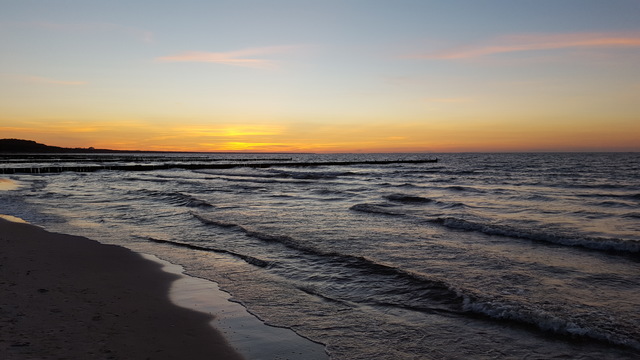 Sonnenuntergang am Strand in Zempin