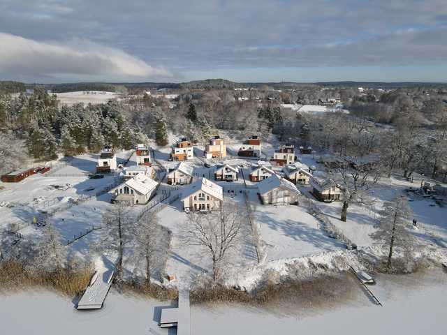 Luftaufnahme im Winter
