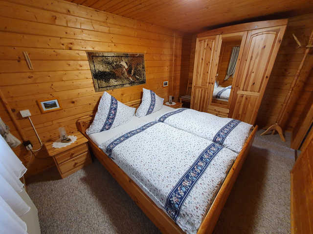Schlafzimmer Blockhaus Onkel Thom´s Hütte