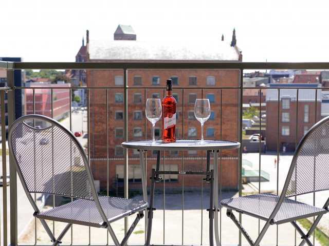 Ohlerich Speicher App. 23 - Blick auf den Balkon