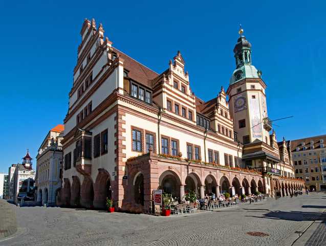 Das alte Rathaus in Leipzig