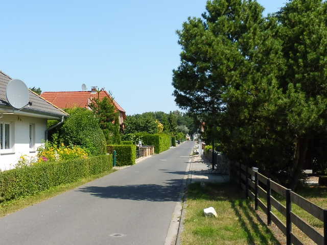 Straße zum Ferienhaus Düne