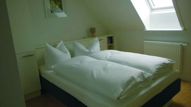 Das Schlafzimmer mit französischen Bett