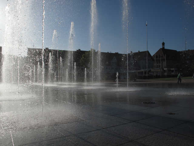 Wasserspiele am Marktplatz Freudenstadt