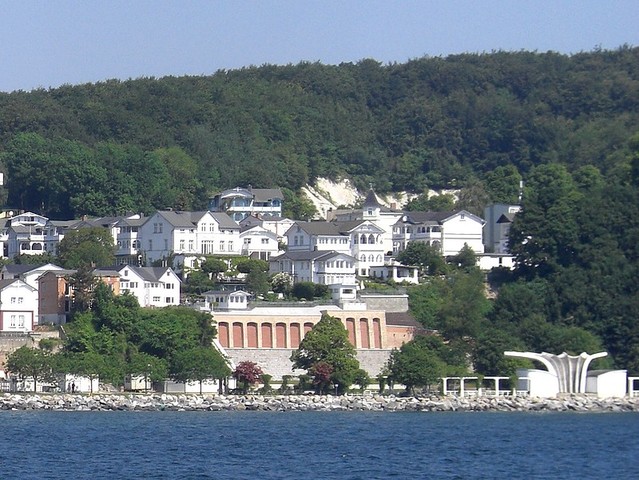 Blick auf Sassnitz von Seeseite
