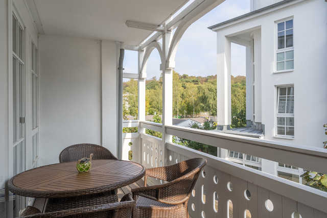 Balkon mit Sitzecke und Ausblick