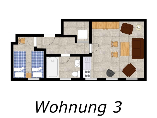 Wohnung 3 - Grundriss