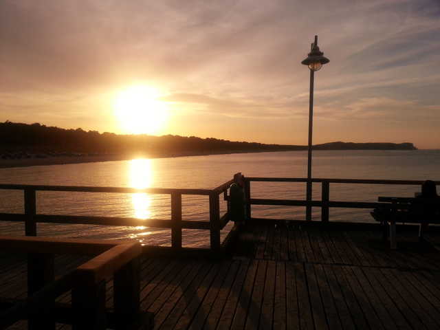 Sonnenuntergang von der Seebrücke