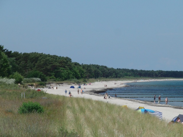 8 km lange Sandbucht Schaabe - auch im Sommer ...