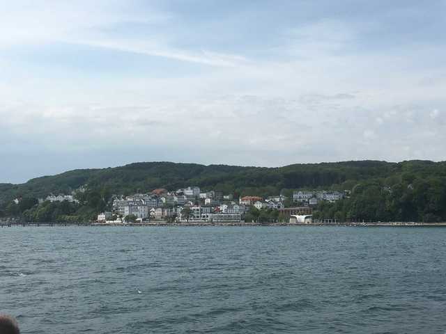 Die Altstadt von Sassnitz von See aus