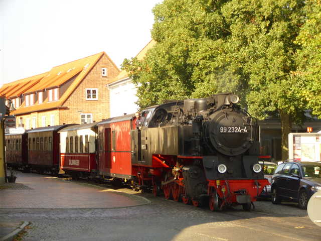 Traditionsbahn Molli (hier im Zentrum von Bad D...