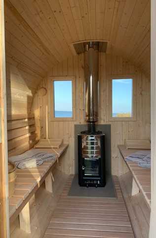 Ein Mobiles Saunafass- kann optional vor Ort ge...