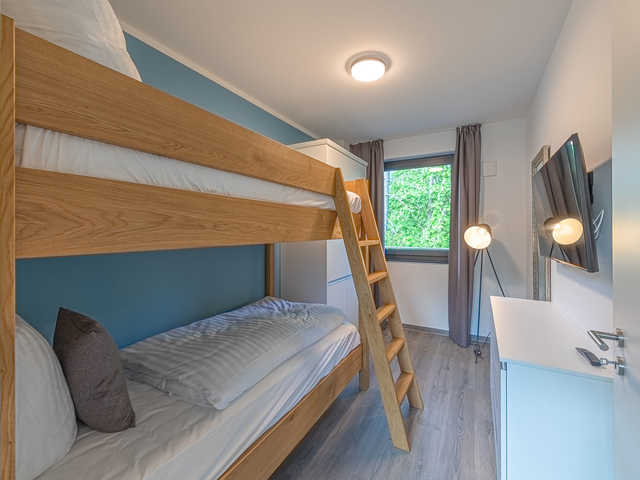 Zweites Schlafzimmer mit Doppelstpckbett