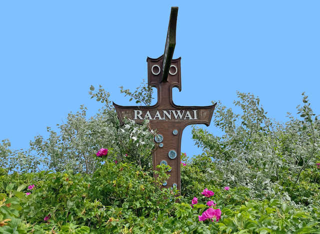 Straßenschild Raanwai