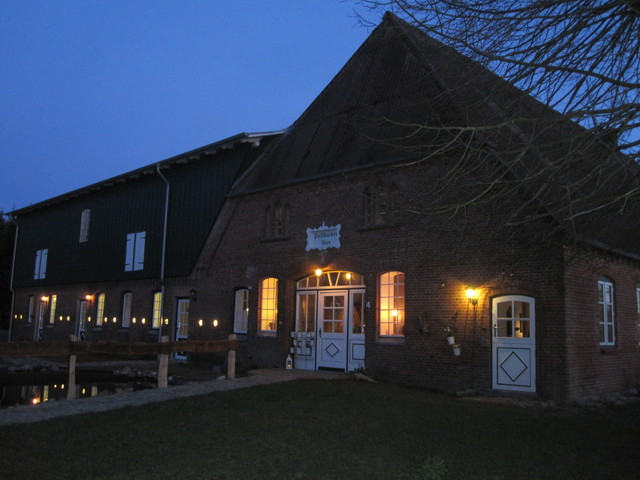 Das Pottkiekerhus im Abendlicht