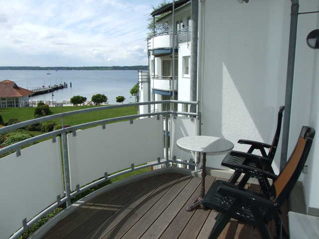 Balkon mit Blick nach Dänemark