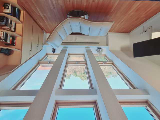 Das helle offene Dachgeschoss