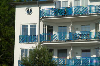 Rügen Bellevue mit Seeblick in Top Lage - ruhige Lage Balkon Ansicht